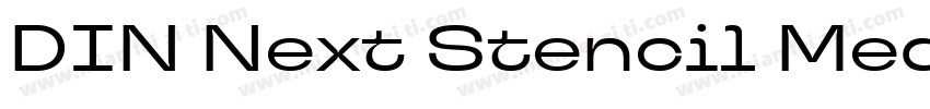 DIN Next Stencil Medium字体转换